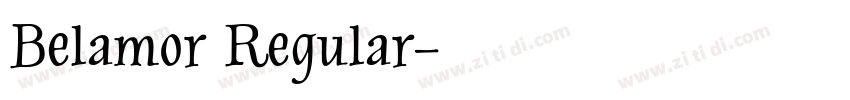 Belamor Regular字体转换